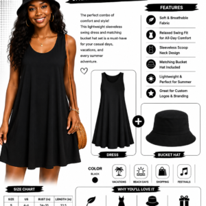 Women's Summer Dress With Pockets