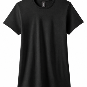 Women's Black Soft style Cotton Customizable Tee