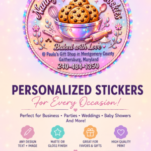 150 Custom Circle Roll Labels