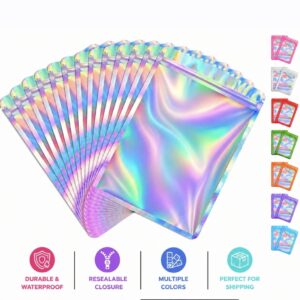 100 Resealable Clear Holographic Bags 4x6